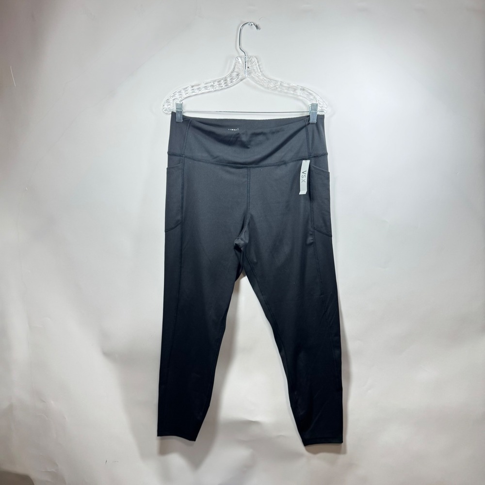 VSX Victoria's Secret Essential Leggings Black High Rise Side Pockets XL